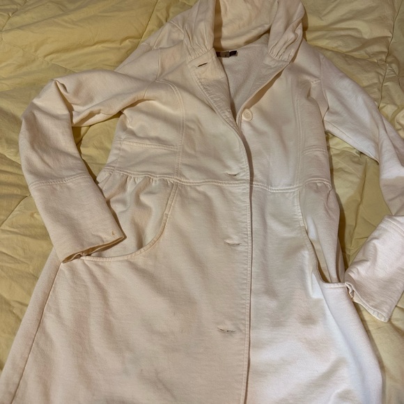 PRANA jacket Mariska style  sz S Creme color. Sweatshirt material - Picture 2 of 4